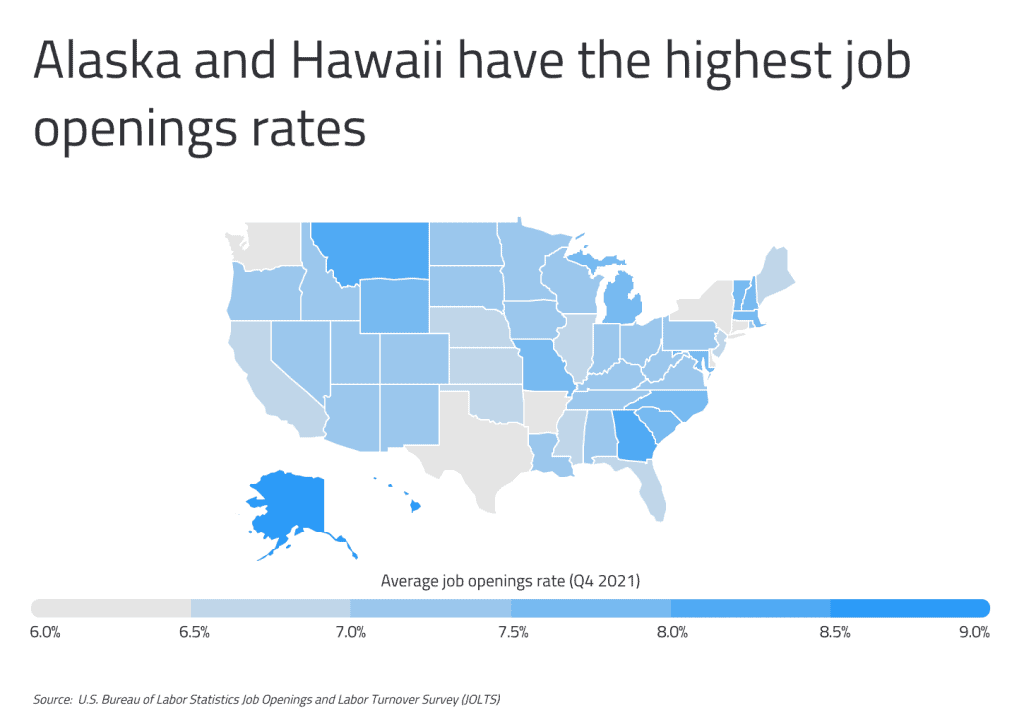 Which U.S. States Have the Most Job Openings? (+Industry Stats) 